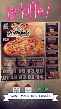Menu du Pizza Di Napoli à Saint-Maur-des-Fossés