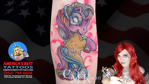 Explore tattoo music sleeve ideas, creative tattoo ideas in Crystal River, available at Americas Best Tattoos
