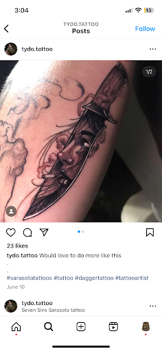 Explore bro and sister tattoo ideas, creative tattoo ideas in Sarasota, available at SEVEN SINS Tattoo Studio