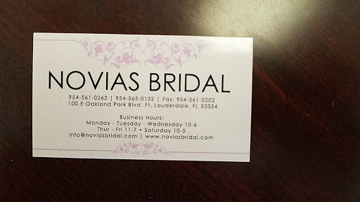 Bridal Shop «Novias Bridal», reviews and photos, 100 E Oakland Park Blvd, Wilton Manors, FL 33311, USA