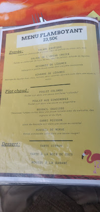 Restaurant des Iles à Lyon menu