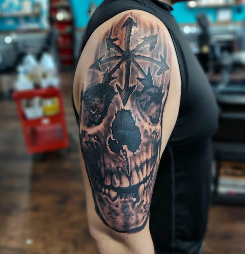 Find palm size tattoo ideas for females for your next unique tattoo in Longview at Anchor Down Tattoo and Piercing