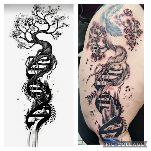 Explore tattoo ideas for nieces and nephews, creative tattoo ideas in Grand Ledge, available at Van Gogh Tattoos