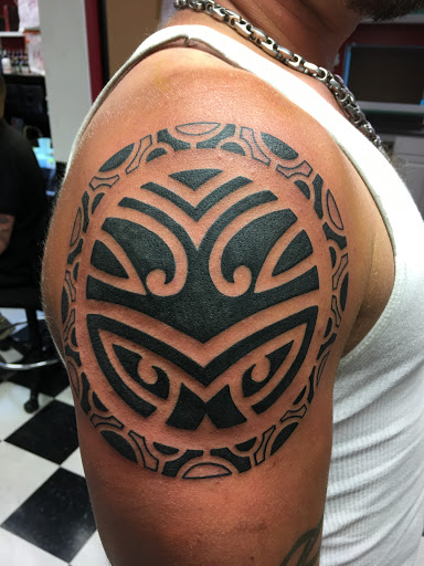 Explore sleeve tattoo cover up ideas, creative tattoo ideas in Albany, available at Make Your Mark Tattoo