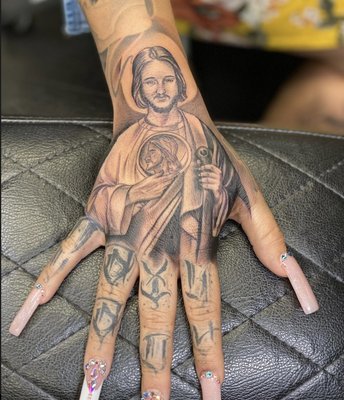 Explore mom and dad tattoos ideas, creative tattoo ideas in San Diego, available at Hustle Tattoo & Piercing Studio