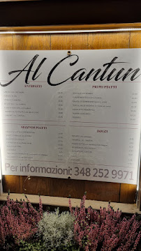 Menu / carte de Al Cantun Frabosa - Cucina tipica piemontese à Frabosa Soprana