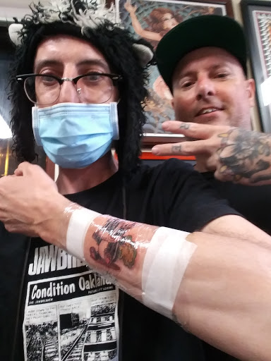 Find matching best friend tattoos ideas for your next unique tattoo in Sacramento at The American Tradition Tattoo