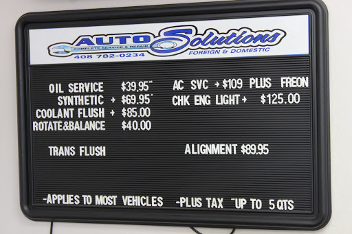 Auto Repair Shop «Auto Solutions», reviews and photos, 16540 Railroad Ave #150, Morgan Hill, CA 95037, USA