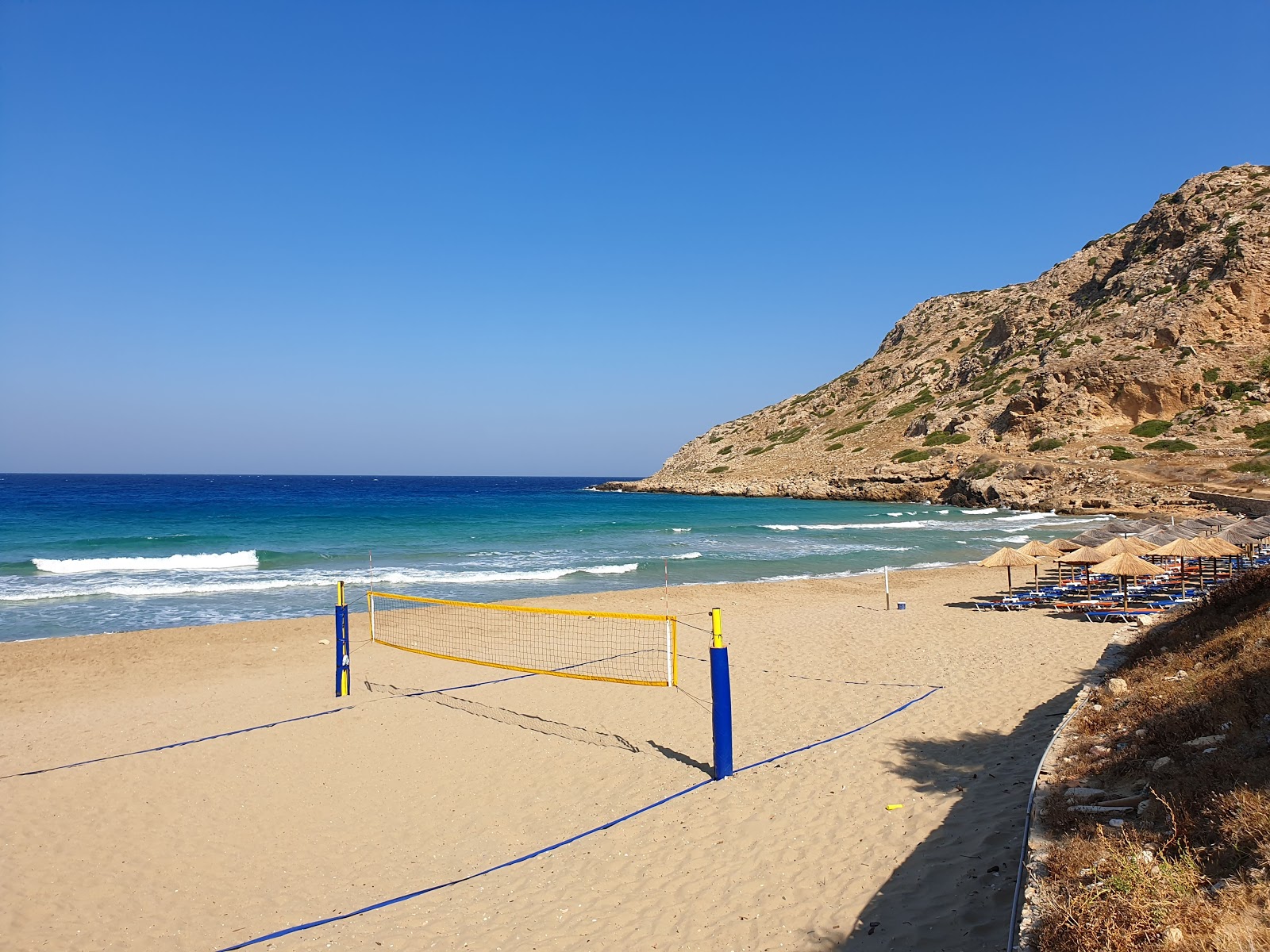 Agios Nikolaos beach'in fotoğrafı plaj tatil beldesi alanı