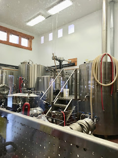 A row of beer taps