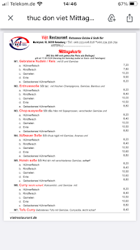 VIET Restaurant à Rotenburg an der Fulda menu