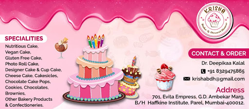 Krisha Delights - Nutritious Cake | Vegan Cake | Travel Cake Delivery | Customized Cake | Cupcakes in Parel