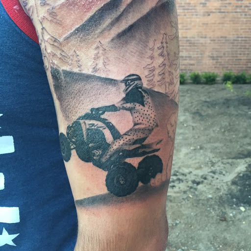 Explore rebel flag tattoo ideas, creative tattoo ideas in Reno, available at Aces Tattoo