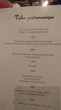 Restaurant gastronomique A l'Échevin à Colmar - menu / carte