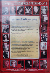 Restaurant allemand Old Commercial Room à Hamburg (le menu)