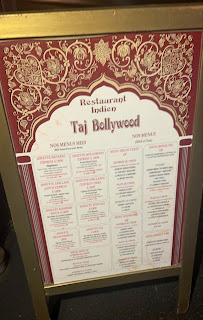 Restaurant indien Taj Bollywood à Palaiseau (le menu)