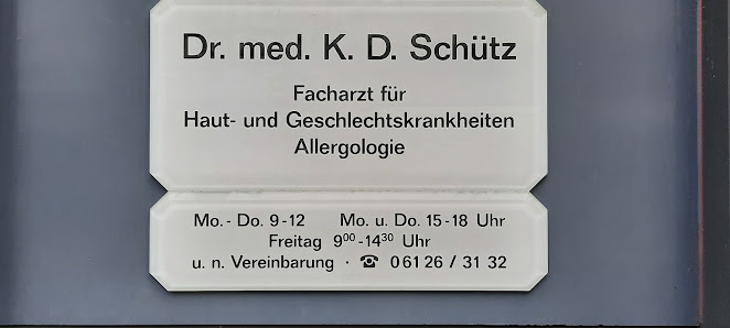Dr.med. Klaus-Dieter Schütz König-Adolf-Platz 1, 65510 Idstein, Deutschland