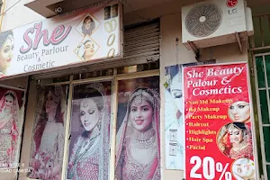 She beauty parlour and cosmetics or bangles image