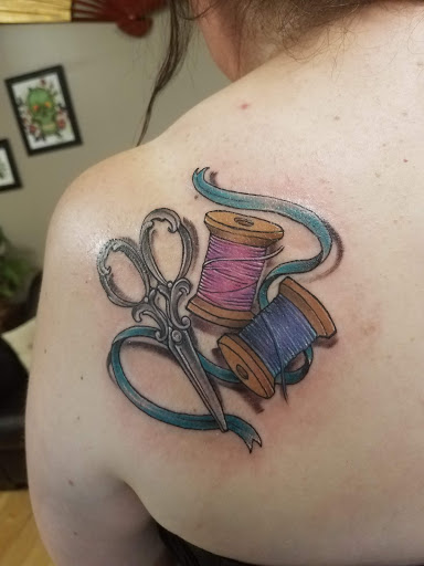 Explore indian feather tattoo ideas, creative tattoo ideas in Winona, available at Black Moth Tattoo