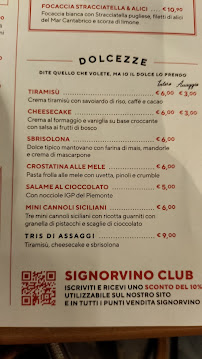 Signorvino à Parma menu