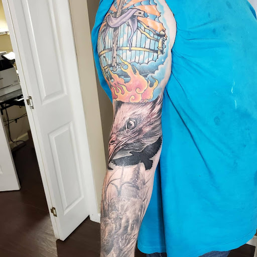 Explore cartoon tattoos ideas, creative tattoo ideas in Ozark, available at Olympus Heights