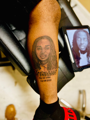 Explore corgi tattoo ideas, creative tattoo ideas in Warner Robins, available at Pen & Portrait Tattoos