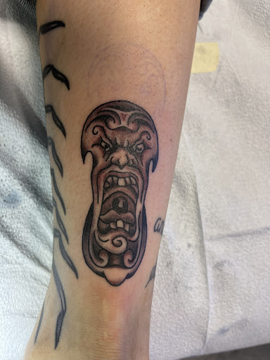 Explore blacklight tattoo ideas, creative tattoo ideas in Albuquerque, available at Holy Fool Tattoo Club