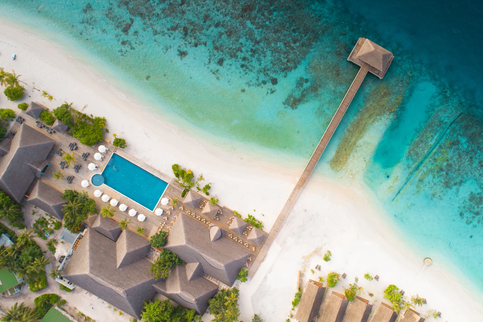 Foto van Kudafushi Resort island hotelgebied