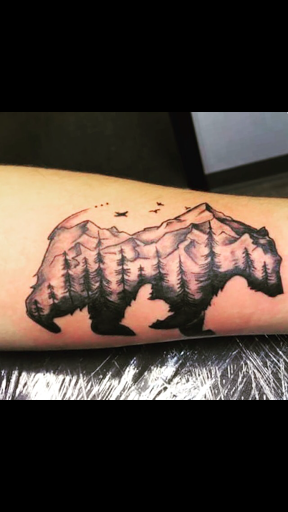 Explore black heart heart tattoo cover up ideas, creative tattoo ideas in Ottumwa, available at Family Tradition TattoosPiercings