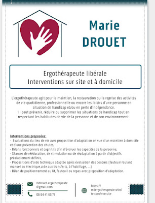M. DROUET ergothérapeute libérale, à Ombrée d'Anjou