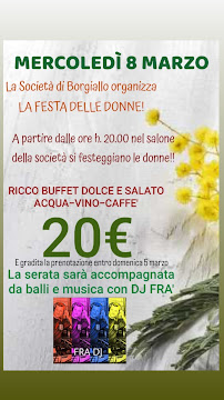 SOCIETÀ DI BORGIALLO LA ROCA BIANCA à Borgiallo menu