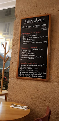 Les petites bouchées à Paris menu