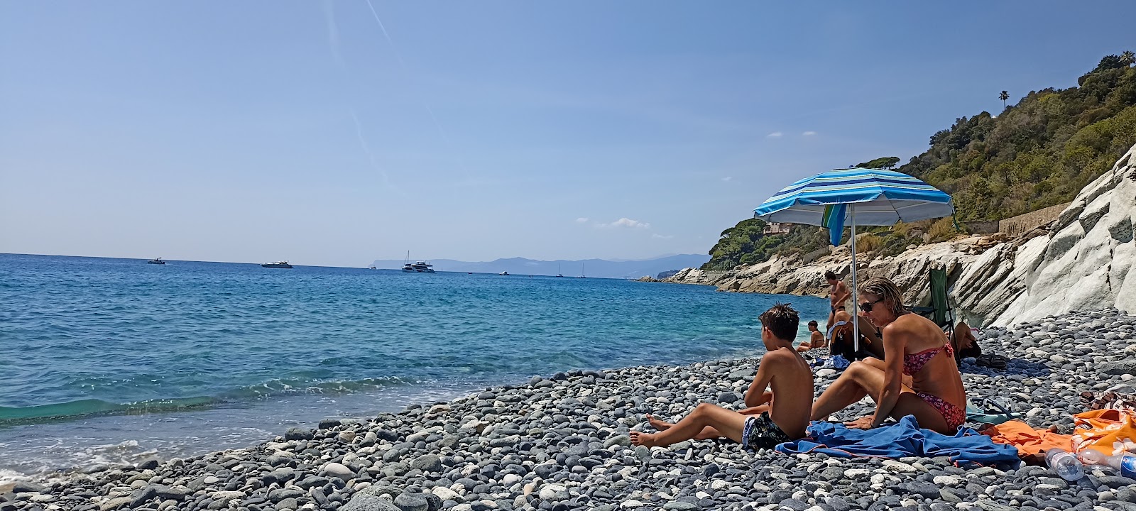 Foto de Spiaggia libera Abbelinou área de comodidades