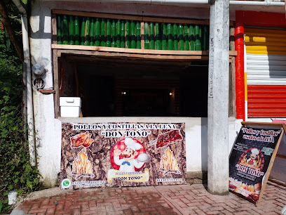 Pollos y costillas asadas a la leña 'Don Toño'