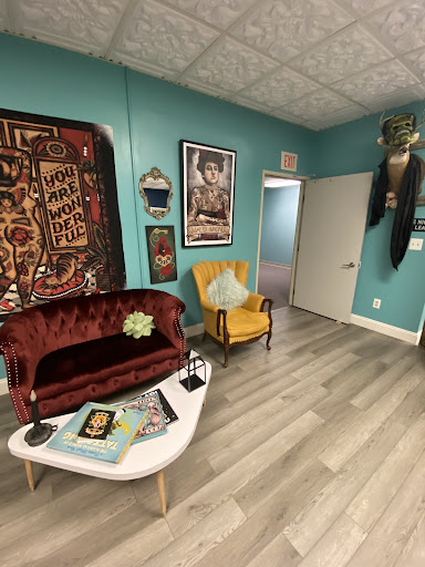 Explore strong woman tattoo ideas, creative tattoo ideas in Hanover, available at Blue Bird Tattoo