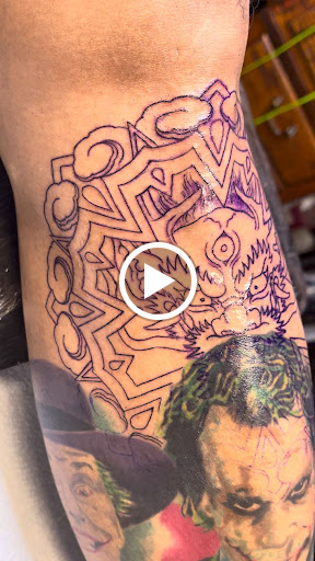 Explore poker tattoo ideas, creative tattoo ideas in Georgetown, available at Iron Rite Tattoo South