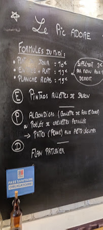 Pic Adore à Reims menu