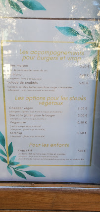 Delices Veggies à Metz menu