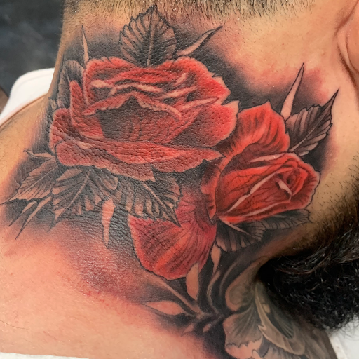 Explore dodger tattoos ideas, creative tattoo ideas in Lancaster, available at DEADMANS STUDIO