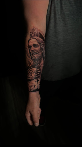 Explore tattoo ideas chest piece, creative tattoo ideas in Fontana, available at Iconiq Tattoo Studio