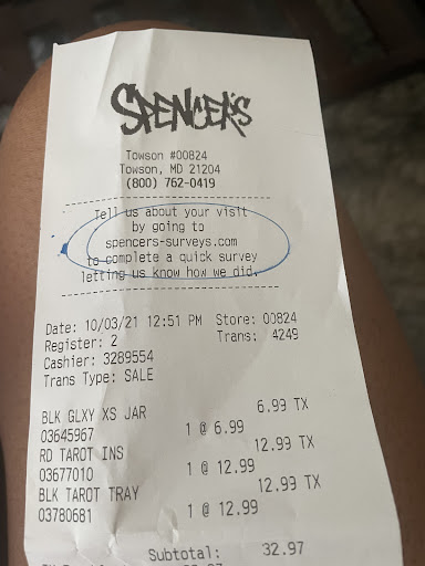 Gift Shop «SPENCER GIFTS», reviews and photos, 825 Dulaney Valley Rd, Towson, MD 21204, USA