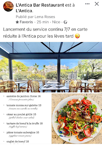 Restaurant de grillades à la française L'Antica à Nice (la carte)