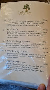 Menu / carte de Sahara Restaurant à Heidelberg