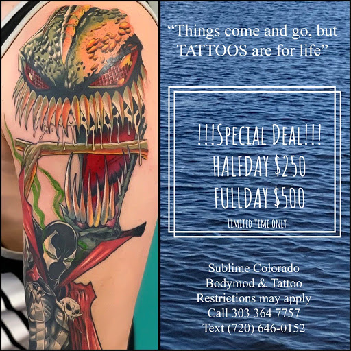 Explore no fear tattoo ideas, creative tattoo ideas in Parker, available at Sublime Colorado Body Mod And Tattoo