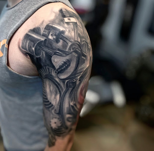Explore moon and star tattoo ideas, creative tattoo ideas in Fort Wayne, available at Grade A Tattoos and Body Piercing