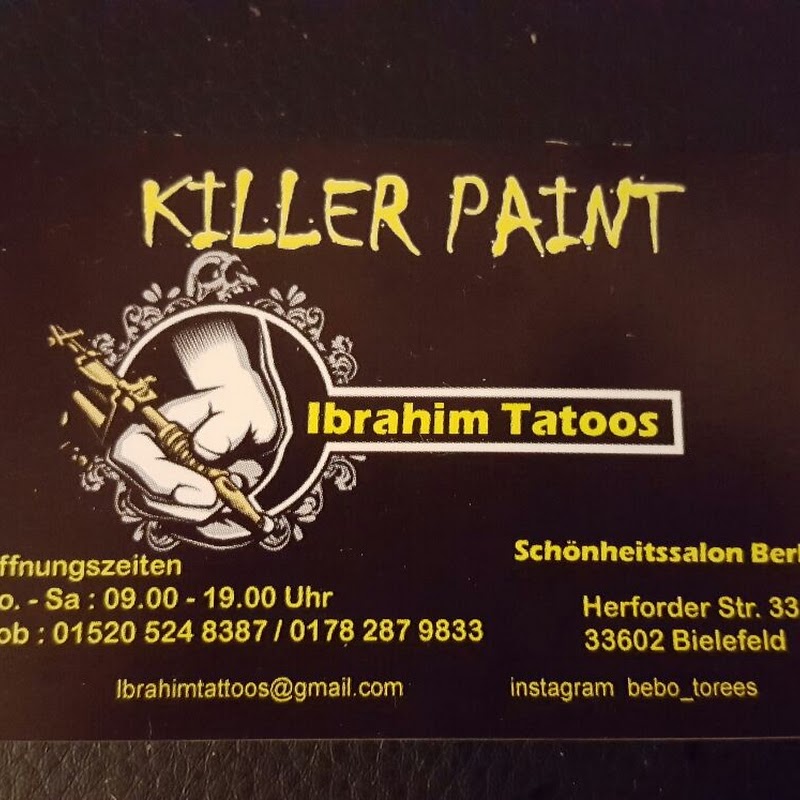 Killer Paint Ibrahim Tattoos