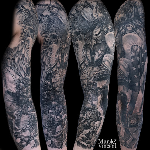 Explore headstone tattoo ideas, creative tattoo ideas in Downingtown, available at Iconic Tattoo Co