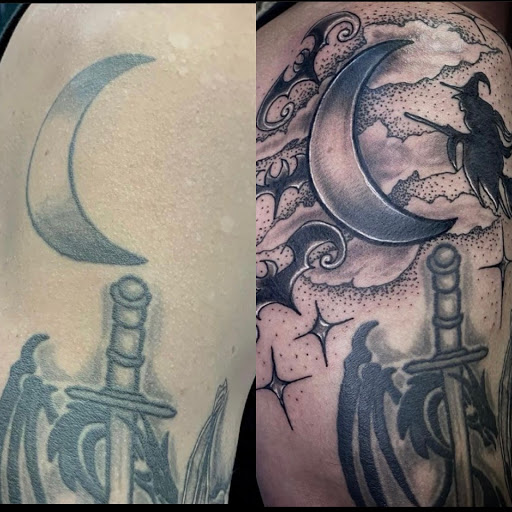 Explore party tattoo ideas, creative tattoo ideas in Keyport, available at Taboo Tattoos