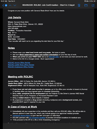 Temp Agency «ROLINC Staffing», reviews and photos, 14201 E 4th Ave #330, Aurora, CO 80011, USA