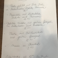 Trattoria Pane e Vino à Berlin menu